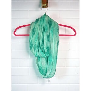 Charming Charlie Women's Turquoise Hand Dyed Gauze Weave Infinity Scarf Casual